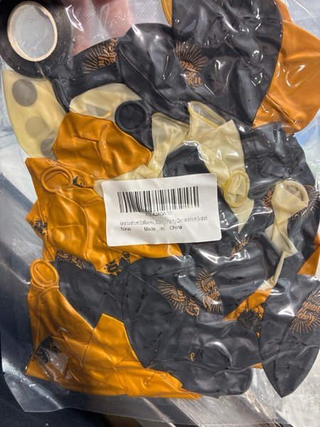 Condition photo showing New/Like New for Graduation Balloons 2025 Grad Party Decoration, 50pcs 12 Inch Black and Gold Grad Latex Balloons Graduation Party Balloons for Grad class Celebrations Decoration Supplies Black Gold