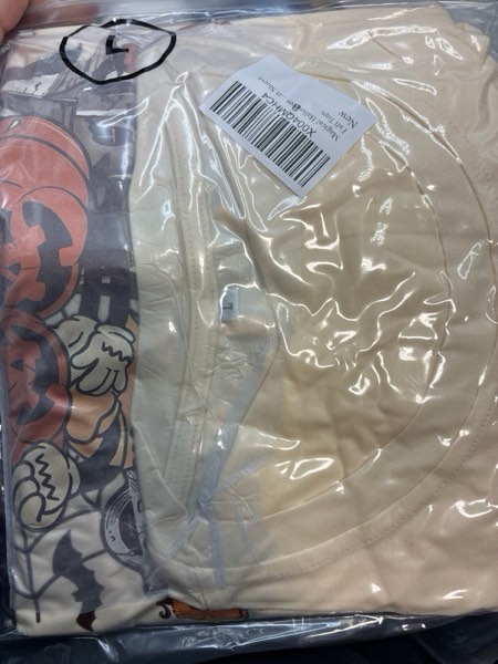 Condition photo showing New/Like New for (Large) Halloween Shirts for Women Magical Halloween Tshirt Cute Ghost Graphic Tees Spooky Season Casual Short Sleeve Fall Tops Apricot03 Small