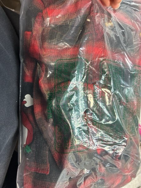 Condition photo showing New/Like New for Checkered Long Sleeve Polo