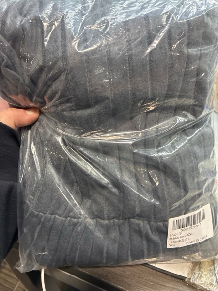 Condition photo showing New/Like New for Women's Pullover Sweater Dress Long Lantern Sleeve Turtle Neck Cute Ribbed Knit Bodycon Mini Short Dress 2025 Fall Grey X-Large