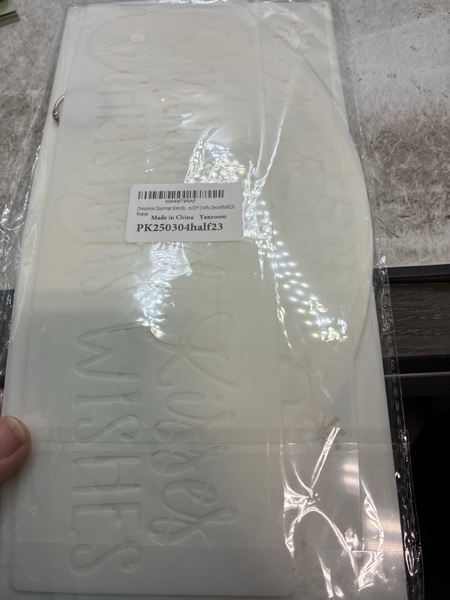 Condition photo showing New/Like New for Christmas Doormat Stencils Reusable Holiday Welcome Merry Christmas Templates Large Half Round Drawing Stencils for Painting on Wood Signs Door Hanger Door Mats DIY Crafts Decor(half23)