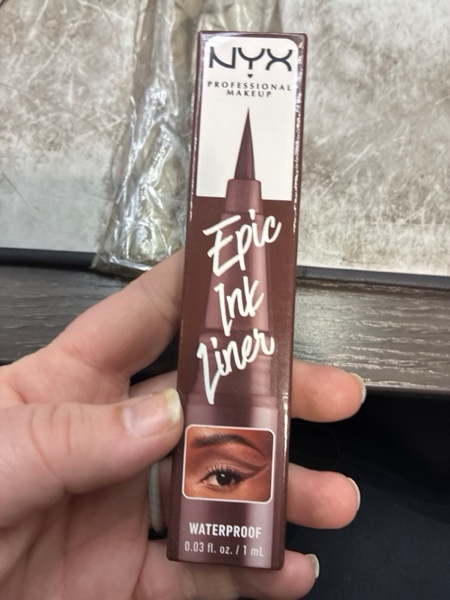 Condition photo showing New/Like New for NYX PROFESSIONAL MAKEUP Epic Ink Liner, Waterproof Liquid Eyeliner with Vegan Formula - Graham Cracker (Light Brown Matte)