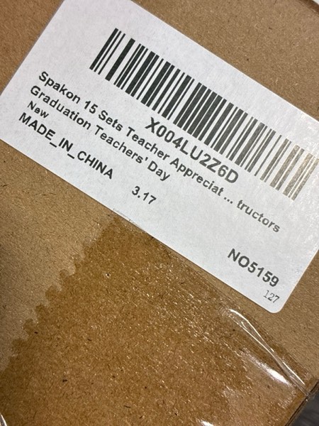 Condition photo showing New/Like New for Spakon 15 Sets Thank You Teacher Gifts Magnetic Bookmarks Gifts Leather Bookmarks with Thank You Cards and Organza Bags for Men Women Book Accessories