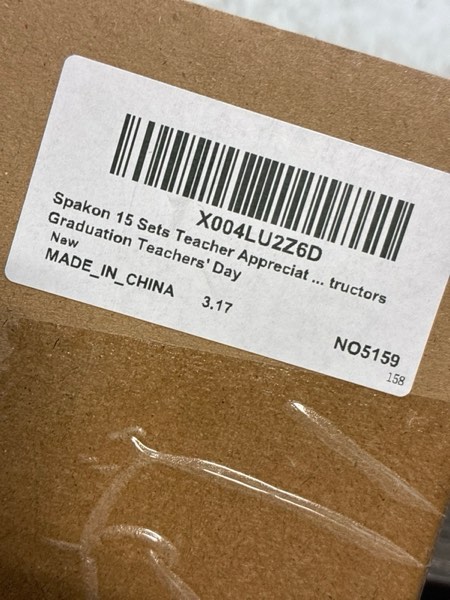 Condition photo showing New/Like New for Spakon 15 Sets Thank You Teacher Gifts Magnetic Bookmarks Gifts Leather Bookmarks with Thank You Cards and Organza Bags for Men Women Book Accessories