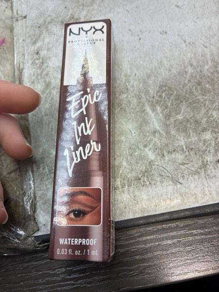 Condition photo showing New/Like New for NYX PROFESSIONAL MAKEUP Epic Ink Liner, Waterproof Liquid Eyeliner with Vegan Formula - Graham Cracker (Light Brown Matte)