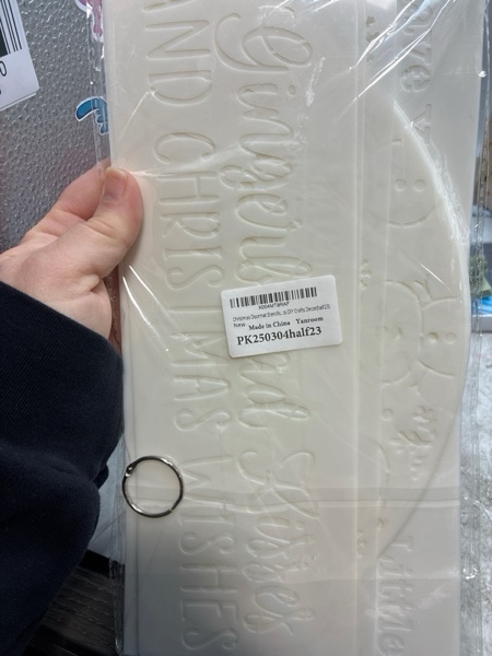 Condition photo showing New/Like New for Christmas Doormat Stencils Reusable Holiday Welcome Merry Christmas Templates Large Half Round Drawing Stencils for Painting on Wood Signs Door Hanger Door Mats DIY Crafts Decor(half23)