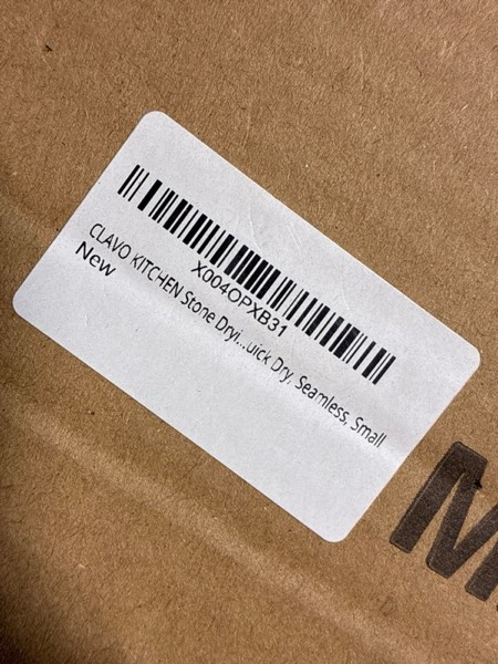 Condition photo showing New/Like New for CLAVO Stone Drying Mat for Kitchen Counter – Fast Absorbing Diatomaceous Earth Dish Drying Mat – Non-Slip, Easy-to-Clean, Multi-Purpose Kitchen Stone Drying Mat for Dishes|15.7” x 11.8"