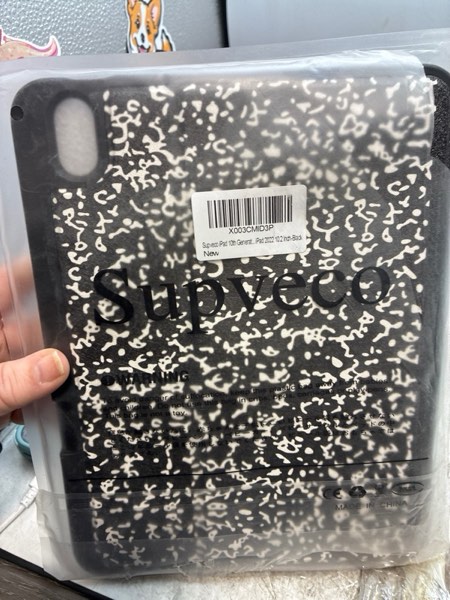 Condition photo showing New/Like New for Supveco Case for iPad (A16) 11th Generation 11 inch (2025),iPad 10th Generation 10.9 inch (2022) with Pencil Holder-[Auto Wake/Sleep],Premium Folio Stand Case with Soft TPU Back Cover-Book A-Book Black