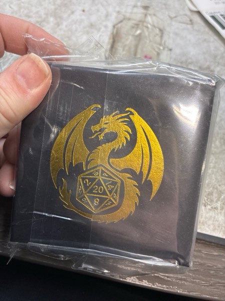 Condition photo showing New/Like New for Spinner DND Dice Set, Fingertip Gyro Metallic DND Dice, DND Starter Set, Dragon Dice Spinner for DND Dice Set, D&D Gifts with Gift Box, Role Playing Game Board Game Accessories, Dark Silver