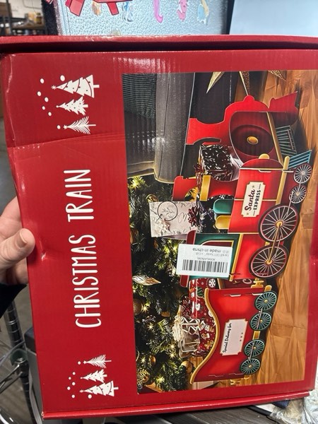 Condition photo showing New/Like New for Trains, DIY Santa’s Gift Train Deliver Holiday Cheer in Style, Cardboard Christmas Pr-esent Train, Gift & Candy Holder, Holiday Party Centerpiece, Family Christmas Decoration
