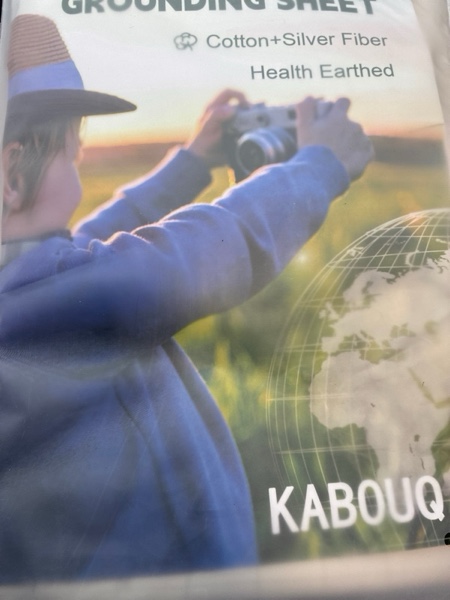 Condition photo showing New/Like New for KABOUQI Grounding Sheet, Grounding Bed Sheets Earth Connected Grounding Flat Sheets for Better Sleep with Silver Fiber & Organic Cotton (90x35 inch) White Half