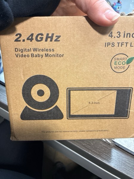 Condition photo showing New/Like New for Baby Monitor - 1000ft Long Range Baby Monitor with Camera and Audio No WiFi, Built in 3500mAh Battery,Auto Night Vision, Temperature, 2-Way Talk, 8 Lullabies, 4.3'' Screen baby monitor with 1 camera