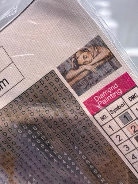 Condition photo showing New/Like New for WUSARPLY Inspirational Girl Diamond Painting Kits for Adults, Sleep Girl Diamond Art Kits Full Drill Diamond Dots Paint with Diamonds Gem Arts and Crafts for Beginner Home Wall Decor