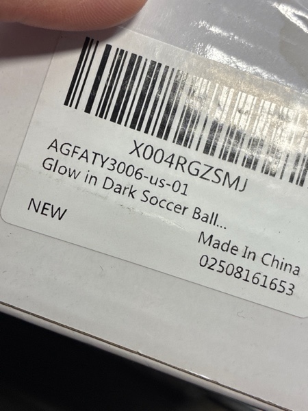 Condition photo showing New/Like New for Faburo Glow in The Dark Soccer Ball Gifts for Boys 8-12 | Rechargeable Light Up Soccer Ball Size 5 with Air Pump & Net Bag, LED Girls Kids Teens Adults Night Backyard Training Game Birthday Gift