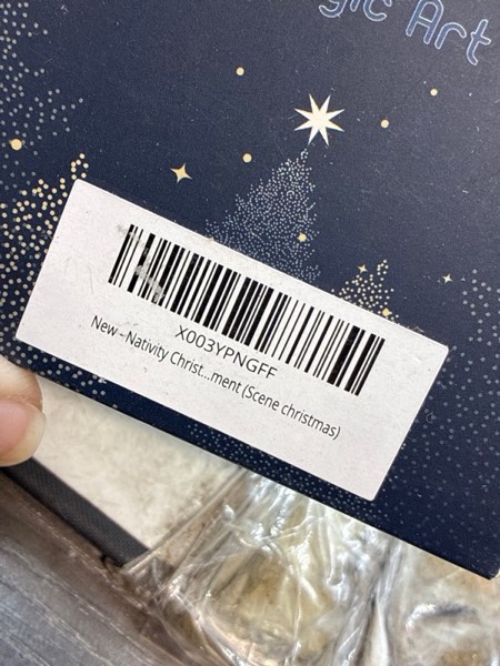 Condition photo showing New/Like New for Nativity Christmas Ornaments 2024 | Nativity Mary, Josheph and Baby Jesus Ornaments, Religious Ornament , Nativity Scene Ornament (Scene christmas)