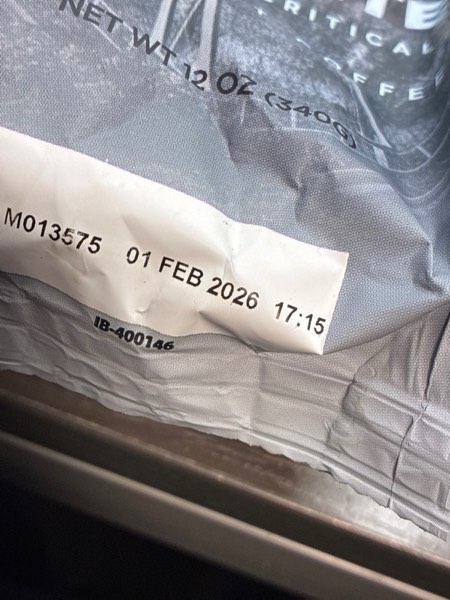 Condition photo showing New/Like New for Road Dog Coffee Company, Expedite Dark Roast, Ground Coffee 12 oz Bag