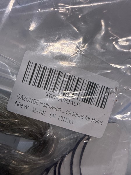 Condition photo showing New/Like New for DAZONGE 2 Packs Halloween Decorations, Spooky Ghost Halloween Decor with String Lights Battery Operated, Easy to Assemble Ghost Halloween Decorations Indoor