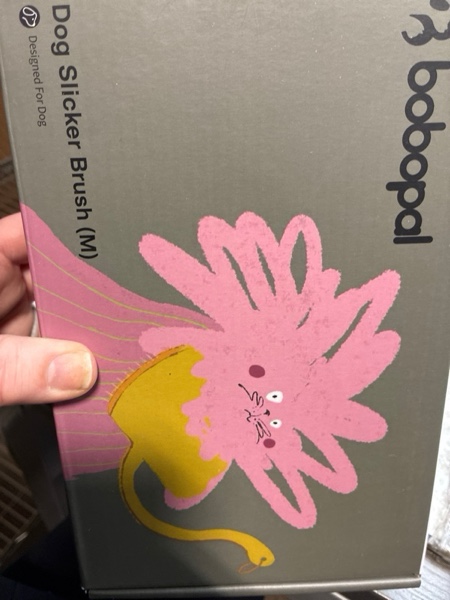 Condition photo showing New/Like New for Dog Slicker Brush for Shedding,Dog Brush for Long Haired Dogs & Remove Tangles & Mats,Ergonomic Handle Grooming Like Professional,Beech Wood,M