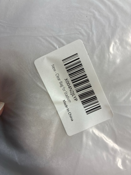 Condition photo showing New/Like New for HULISEN Clear Bag for Stadium Events, Clear Purses for Women Stadium Crossbody, Transparent Handbag for Concerts & Sports Fan A17