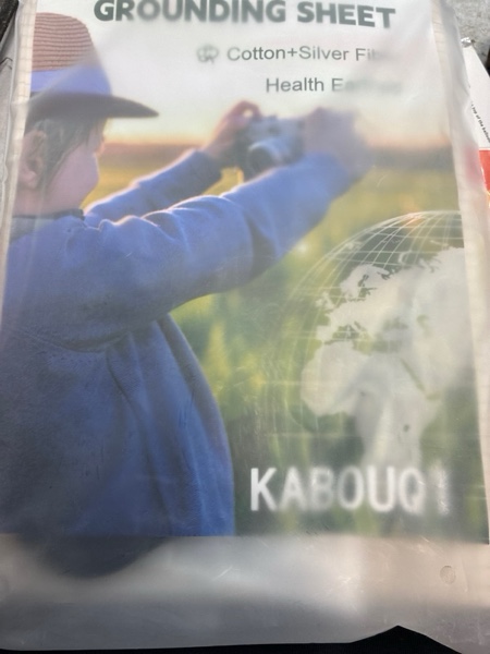 Condition photo showing New/Like New for KABOUQI Grounding Sheet, Grounding Bed Sheets Earth Connected Grounding Flat Sheets for Better Sleep with Silver Fiber & Organic Cotton (90x35 inch) White Half