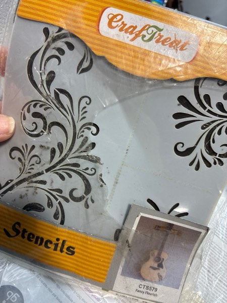 Condition photo showing Good Condition for CrafTreat Fancy Flourish Stencil for Painting and Crafting - 6 x6
