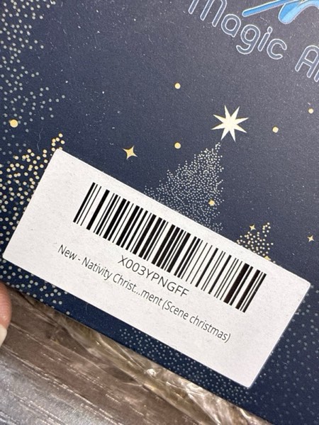 Condition photo showing New/Like New for Nativity Christmas Ornaments 2024 | Nativity Mary, Josheph and Baby Jesus Ornaments, Religious Ornament , Nativity Scene Ornament (Scene christmas)