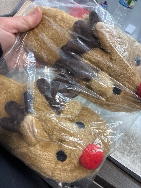 Condition photo showing New/Like New for Greenery-GRE Womens Cartoon Indoor Warm Fleece Slippers Winter Soft Cozy Home Booties Non-Slip Plush Slip-on Shoes Ankle Boots 5-6 Wide Brown Elk Antler