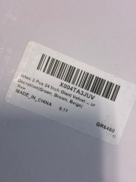 Condition photo showing New/Like New for Jetec 3 Pcs 24 Inch Giant Velvet Christmas Inflatable Ball Ornament Large Flocked Inflatable Ball PVC Hanging Ornaments for Christmas Indoor Outdoor Blow Up Holiday Yard Decor(Green, Red, Beige)