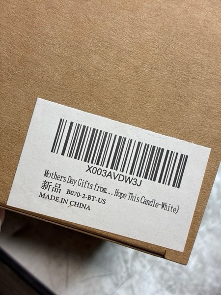 Condition photo showing New/Like New for Homsolver Mothers Day Gifts from Daughter Son,Birthday Gifts for Mom, Her, Bonus Mom, Mother (mom i Hope This Candle-White) White i hope