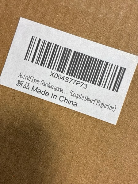 Condition photo showing New/Like New for Abirdflyer Garden Gnome Statue for Outdoor Decor, Couple in Love Gnomes Figurine, Garden Sculptures & Statues, Gnome Romantic Indoor Ornament Forever Lover Gift (Couple Dwarf Figurine)