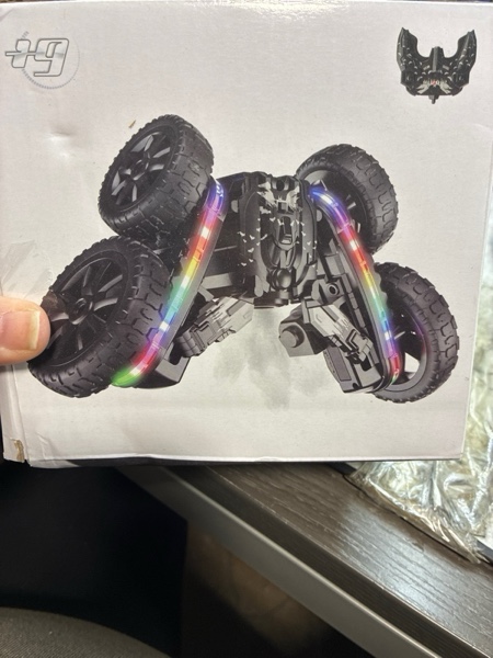 Condition photo showing New/Like New for 360°Rotating Remote Control Car, 4WD RC Cars with Cool Spray, 2.4Ghz Double Sided RC Stunt Truck for 6-13 Year Old Boy Toys Birthday Gift Black