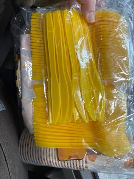 Condition photo showing New/Like New for 170PCS Construction Birthday Party Supplies Construction Theme Decorations Includes Banner, Table Cloth, Plates, Cups, Napkins, Cutlery, Perfect for Boys Kids Birthday Party, Serves 24 Guests Construction Car