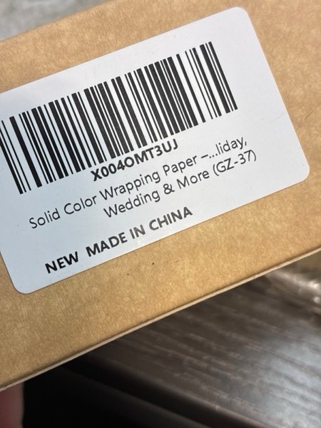 Condition photo showing New/Like New for Gongzitem Matte Solid Color Flower Wrapping Paper with Watermark Texture 3D Touch,Vermeil Handcrafted Gift Flower Wrap Paper, 17 in x 18 Ft Roll with Packing Set for Birthday, Holiday, Wedding & More (GZ-39)