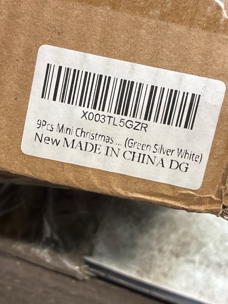 Condition photo showing New/Like New for 9Pcs Mini Bottle Brush Christmas Trees in 4 Sizes - Green, Silver, White Table Decorations Green Silver White