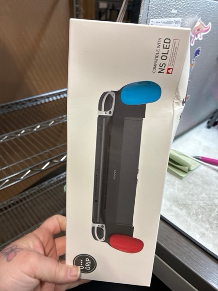 Condition photo showing New/Like New for JUSPRO Grip Case Compatible with Nintendo Switch OLED, Unique Switch Accessories Designed Comfortable & Ergonomic Grip with 5 Game Slots