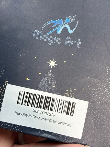 Condition photo showing New/Like New for Nativity Christmas Ornaments 2024 | Nativity Mary, Josheph and Baby Jesus Ornaments, Religious Ornament , Nativity Scene Ornament (Scene christmas)