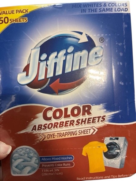 Condition photo showing New/Like New for Color Absorber Sheets for Laundry(50 Sheets), Allow Mixed Washes,Fragrance Free Prevent Color Runs, and Maintain Original Color of Clothing, Eco-Friendly, Suitable for Sensitive Skin