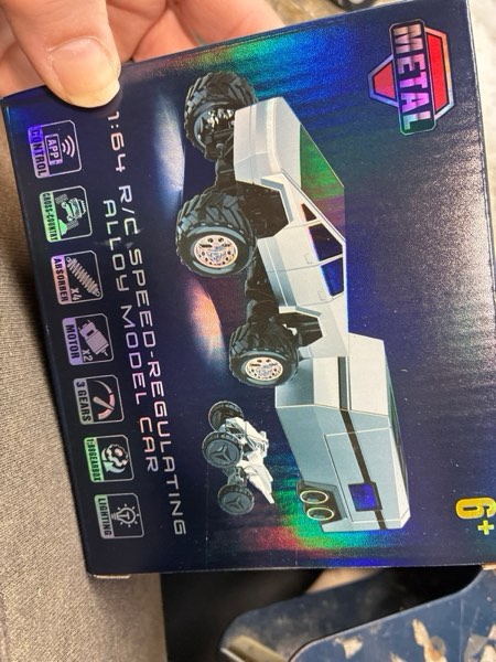 Condition photo showing New/Like New for OSIMILY MINI RC Car,APP Controlled 1:64 Scale Alloy Off Road MINI RC Truck | Remote Control Car Speed/Steering Adjustable | 2.4Ghz Monster Truck Toys | Birthdays Gift for Boys Girls & Adults