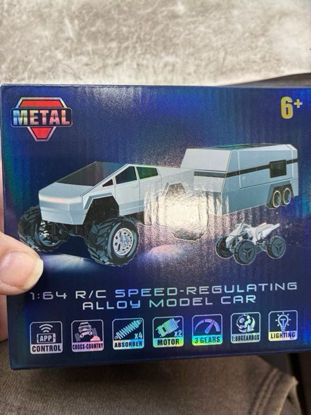 Condition photo showing New/Like New for OSIMILY MINI RC Car,APP Controlled 1:64 Scale Alloy Off Road MINI RC Truck | Remote Control Car Speed/Steering Adjustable | 2.4Ghz Monster Truck Toys | Birthdays Gift for Boys Girls & Adults
