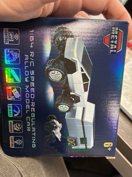 Condition photo showing New/Like New for OSIMILY MINI RC Car,APP Controlled 1:64 Scale Alloy Off Road MINI RC Truck | Remote Control Car Speed/Steering Adjustable | 2.4Ghz Monster Truck Toys | Birthdays Gift for Boys Girls & Adults