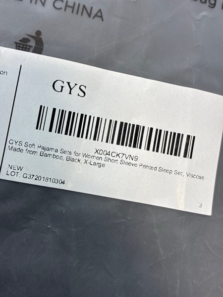 Condition photo showing New/Like New for GYS Womens Bamboo Viscose Pajamas Set Super Soft Short Sleeve Top and Pants Pj Sleepwear Sets