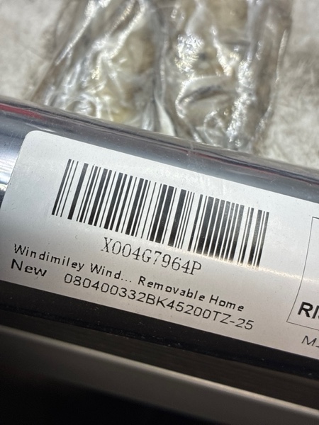 Condition photo showing New/Like New for Windimiley One Way Privacy Window Film, Reflective Window Tint for Home, Heat Control Sun Blocking Mirror Window Film See Out Not in Door Window Covering with 3 Tools(17.5 x 78.7 Inch, Black) 17.5 x 78.7 Inch Black