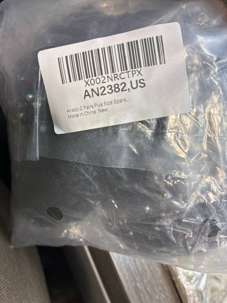 Condition photo showing New/Like New for Aneco 2 Pairs Plus Size Sparkle Diamond Fishnets Sexy Black Tights Cross Mesh Tights Pantyhose Stockings