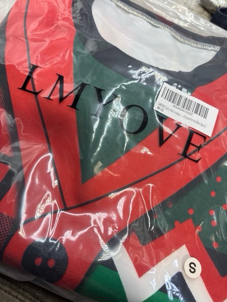 Condition photo showing New/Like New for (Small) LMYOVE Ugly Christmas Sweatshirt for Women Men Funny 3D Printed Sweatshirt Adult, Unisex Ugly Pullover