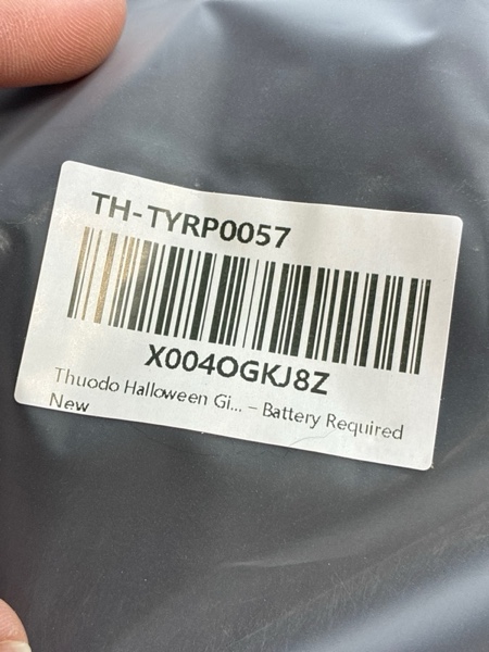 Condition photo showing New/Like New for Halloween Giant Spider Costume for Kids Adults, Blue 60 LED Light-Up Spider Candy Backpack with Headband Halloween Decorations and Party Props– Battery Required