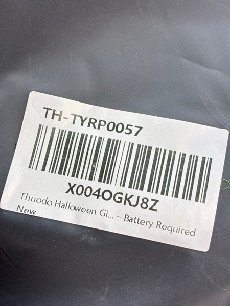 Condition photo showing New/Like New for Halloween Giant Spider Costume for Kids Adults, Blue 60 LED Light-Up Spider Candy Backpack with Headband Halloween Decorations and Party Props– Battery Required