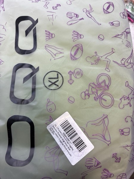 Condition photo showing New/Like New for (Size XL) OQQ Women's 2 Piece Yoga Legging Seamless Workout High Waist Butt Liftings Athletic Leggings X-Large Black,avocado Green