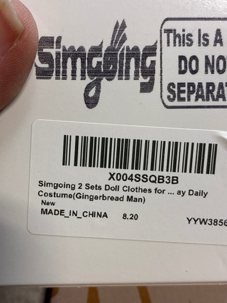 Condition photo showing New/Like New for Simgoing 2 Set Christmas Clothes for 17 cm Doll Christmas Costume Outfit Set Fits 6.7 Inch Accessories for Winter (Xmas Cape) Christmas Cape