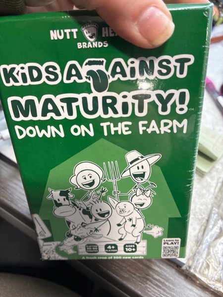 Condition photo showing New/Like New for Kids Against Maturity: Funny Family Card Game for Kids Ages 10+ & Parents, Teens & Adults | Hilarious Party Game for Family Game Night | Super Fun (Farm Edition)