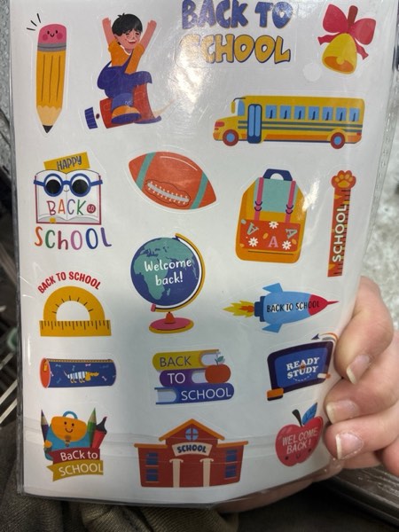 Condition photo showing New/Like New for Back to School Stickers, 384 PCS First Day of School Stickers for Kids, Self-Adhesive Cartoon School Themed Sticker Decals Reward Sticker for Back to School Decorations Gifts Activity Party Favors